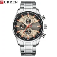 Curren 8351 Fashion Casual Men Quartz Chronograph Luxury Watches - 4 Image