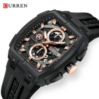 CURREN 8488 Men's Waterproof 3-Subdial Chronograph Watch - 0 Image