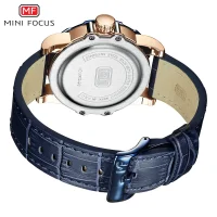 Bulk Mini Focus MF0249G Skeleton Men Quartz Watch Leather Ready to Ship Best Price - 4 Image