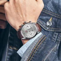 MINI FOCUS MF0116G Luminous Hands Waterproof Luxury Men Wristwatch | Ready to Ship - 4 Image