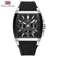MINI FOCUS MF0628G Men Silicone Strap Luminous Sports Quartz Watch - 8 Image