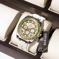 REWARD Men's 3-Subdial Chronograph Silicone Strap Watch RD833049M - 8 Image