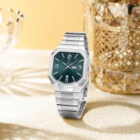 REWARD RD613377M Men's Large Square Waterproof Quartz Steel Watch - 6 Image
