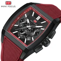 MINI FOCUS MF0628G Men Silicone Strap Luminous Sports Quartz Watch - 5 Image