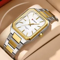 CURREN 8457 Wholesale Square Stainless Steel Quartz Men's Watch - 6 Image