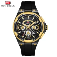 MINI FOCUS MF0402G Auto Date 3-Subdial Men's Chronograph Watches - 0 Image