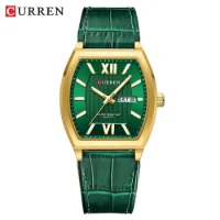 CURREN 8478 Men's Waterproof Watch: Roman Numeral Dial with Day-Date & Luminous - 6 Image