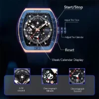 CURREN 8443 Wholesale Men's Chronograph Silicone Watch 3ATM In Stock - 1 Image