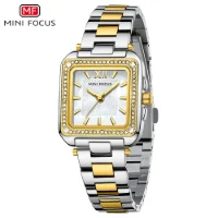 MINI FOCUS MF0619L Square Women's Mother of Pearl Rhinestone Watch - 5 Image
