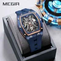 Factory Direct Megir 2245G Tonneau Automatic Mechanical Watch Ready to Ship Supplier - 2 Image