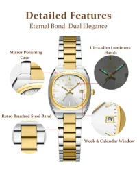 REWARD RD612826L Elegant Women's Luminous 30M Water Resistant Watch with Calendar - 5 Image