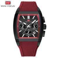 MINI FOCUS MF0628G Men Silicone Strap Luminous Sports Quartz Watch - 3 Image