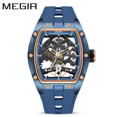 Megir 2242G Automatic Mechanical Skeleton Mens Watch Wholesale Factory Direct