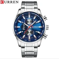 Curren 8351 Fashion Casual Men Quartz Chronograph Luxury Watches - 5 Image