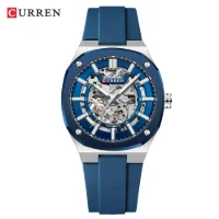 Factory Direct Curren 8485 Automatic Men Watch Skeleton Dial Ready to Ship Stock - 6 Image