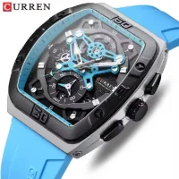 CURREN 8443 Wholesale Men's Chronograph Silicone Watch 3ATM In Stock - 3 Image