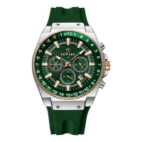 REWARD Men's 3-Subdial Chronograph Silicone Strap Watch RD833049M - 3 Image