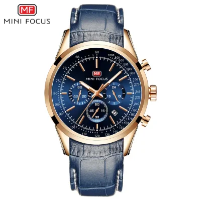MINI FOCUS MF0116G Luminous Hands Waterproof Luxury Men Wristwatch | Ready to Ship