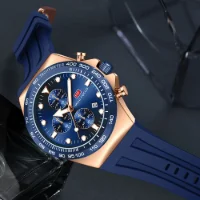 MF0488G MINI FOCUS Men's Quartz Sports Watch | Luminous Dial Silicone Strap Wholesale - 1 Image
