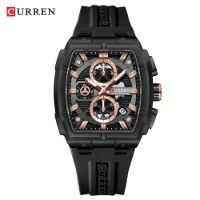 CURREN 8488 Men's Waterproof 3-Subdial Chronograph Watch - 4 Image