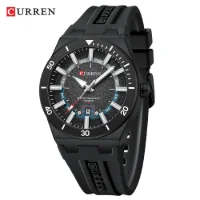 CURREN 8491 Minimalist Silicone Strap Men's Watch|30M Water Resistant - 3 Image