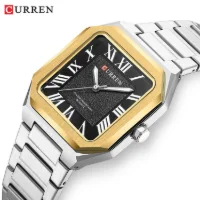 CURREN 8482 Original Mens Square Stainless Steel Watch | Supplier - 6 Image